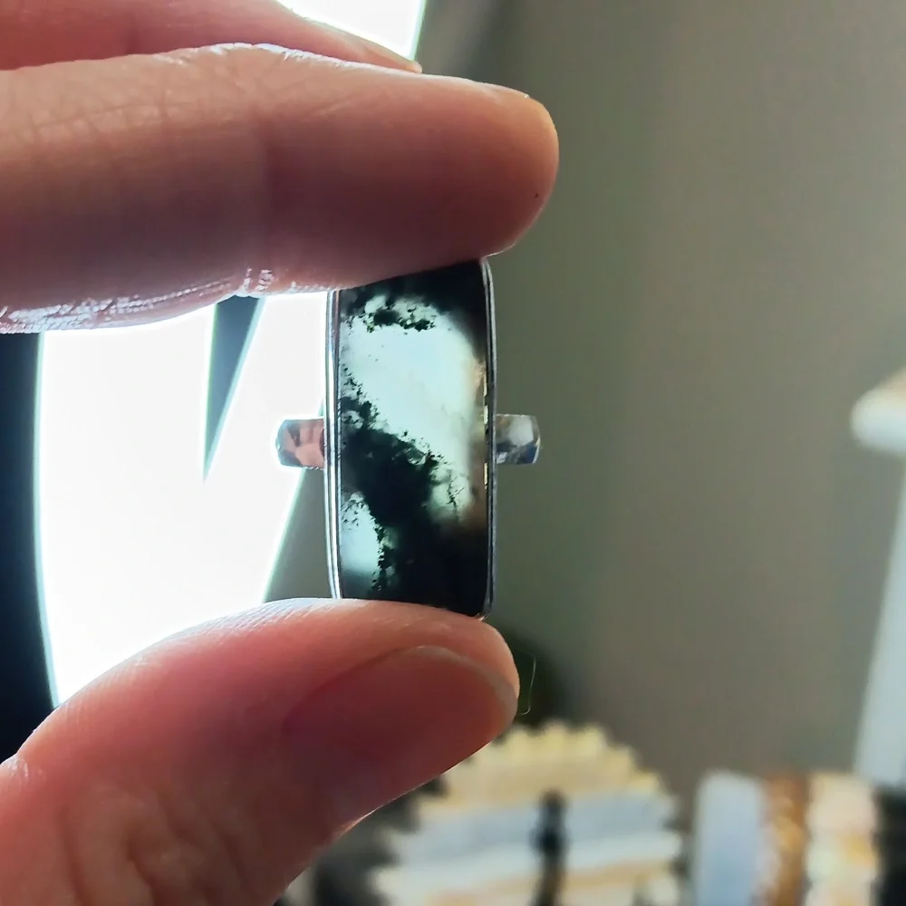 Rectangular Stone Ring - Picture 6 of 6